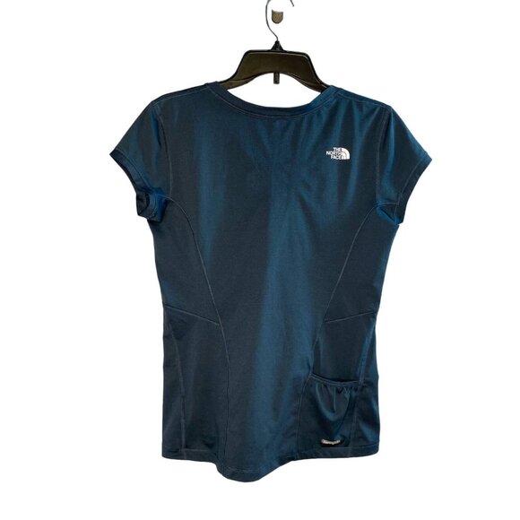 The North Face T-shirt Women's size Medium Short Sleeve Tee Blue - Picture 2 of 11